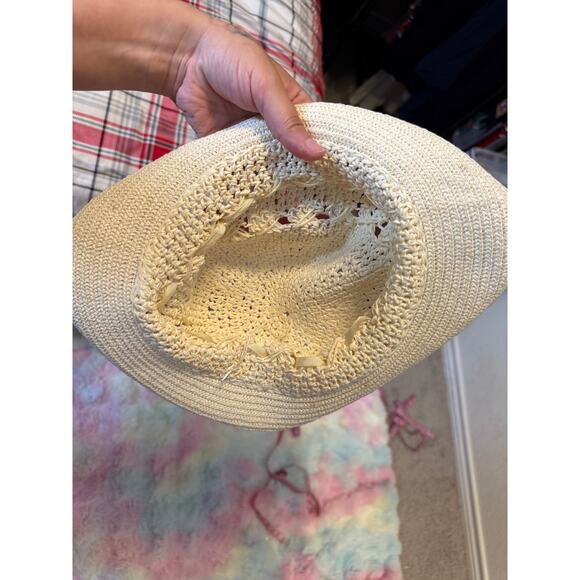 ❤️‍🔥Crotched Bucket Straw Sun Hat - Picture 2 of 3